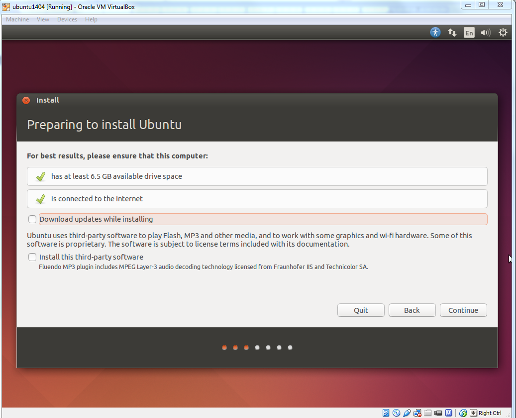 Prepare to install Ubuntu